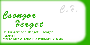 csongor herget business card